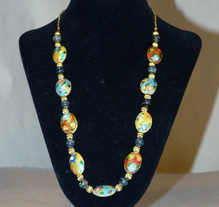 Cloisonne with Chain